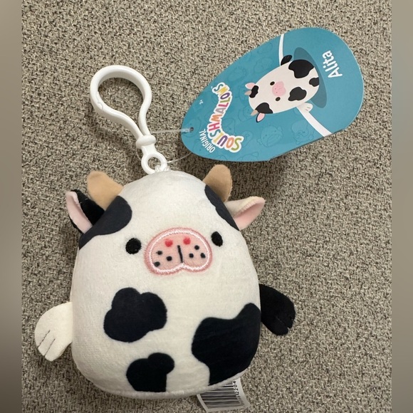 Nwt Squishmallows clip 3" Alita Sea Cow 🐮 - Picture 2 of 4